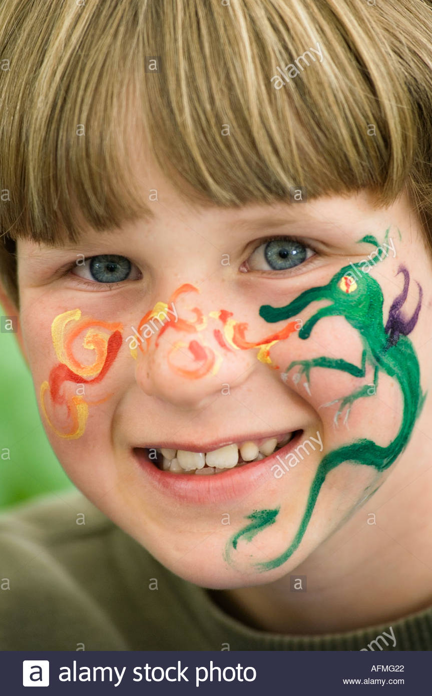 863x1390 9 Year Old Boy With Face Painting - Boys Face Painting