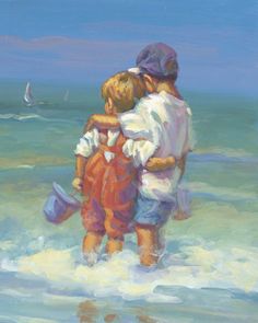 236x295 Oil On Canvas 60x50cm Olny One, Original Painting - Boys Painting