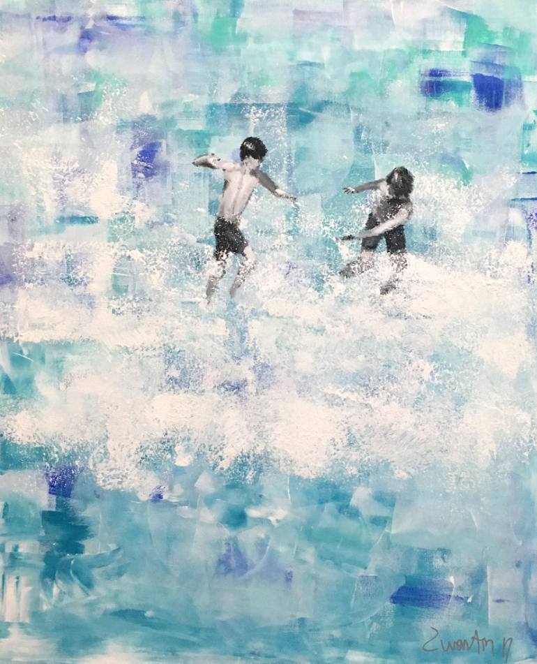 770x951 Saatchi Art Boys Painting By Carlos - Boys Painting