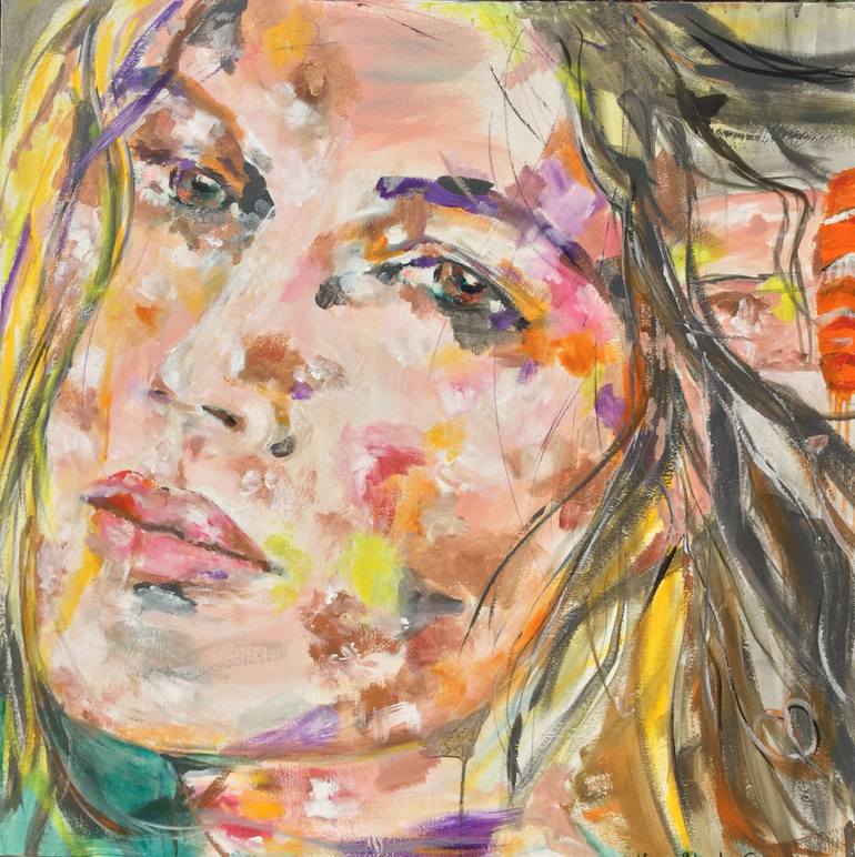 770x772 Saatchi Art The Orange Bracelet Painting By Marie Blanche Giannorsi - Bracelet Painting