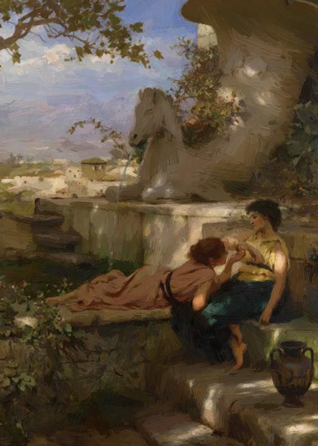 642x900 The New Bracelet Painting By Siemiradzki Henryk - Bracelet Painting