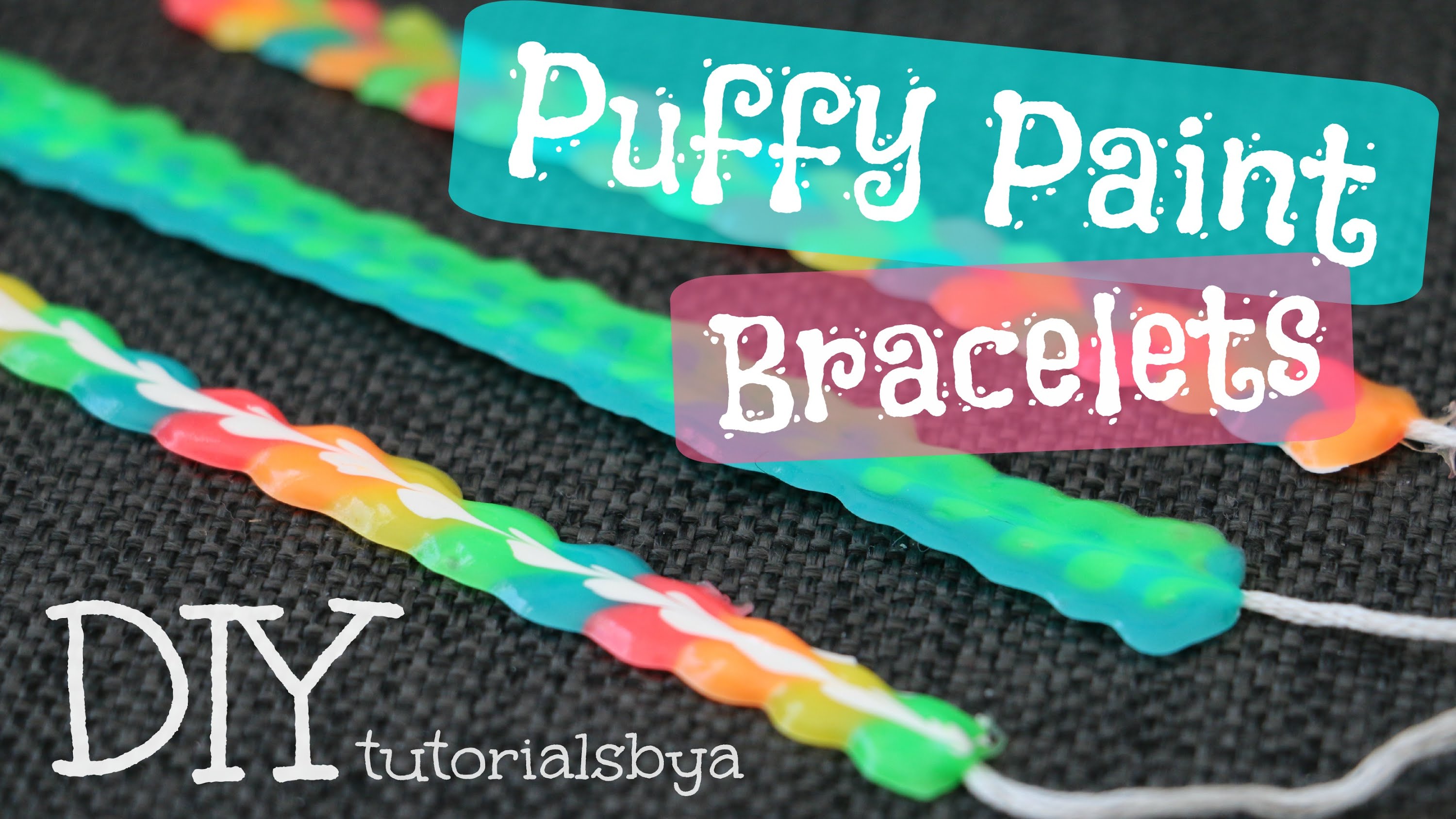 3000x1688 Diy Fabricpuffy Paint Bracelet Tutorial Tutorialsbya - Bracelet Painting