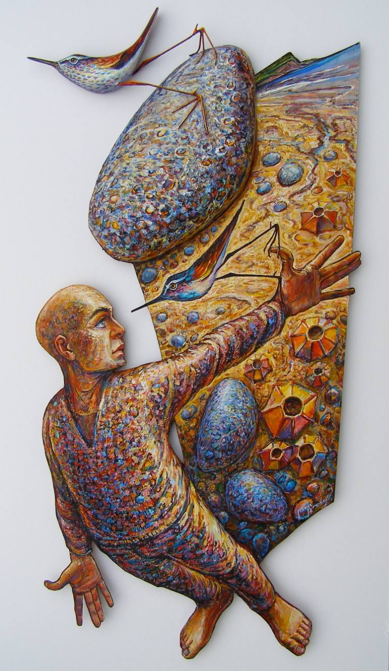 770x1329 Saatchi Art Interrogating Darwin Painting By Iain Brady - Brady Painting