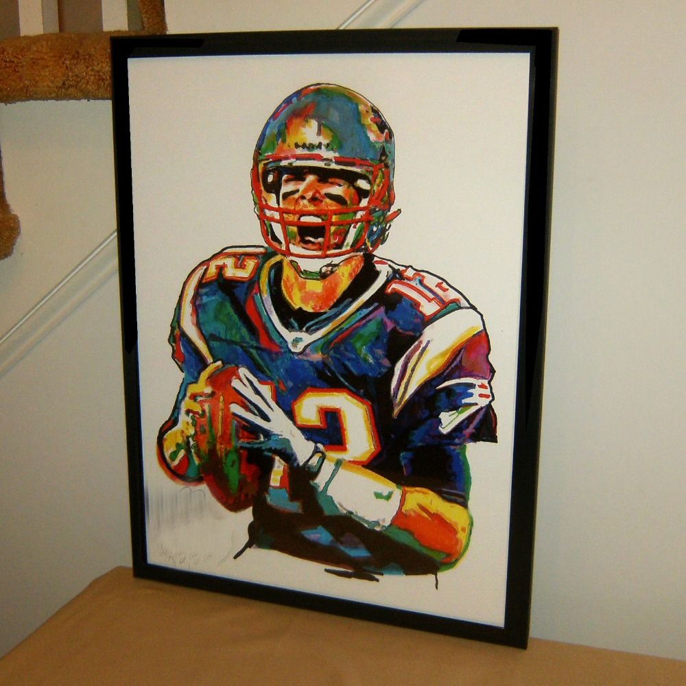 1000x1000 Tom Brady, The New England Patriots, Quarterback, Football 100 - Brady Painting