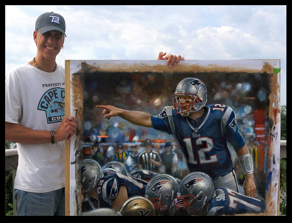 1200x916 Brian Fox On Twitter Finally Finished The Latest Painting Of Tom - Brady Painting