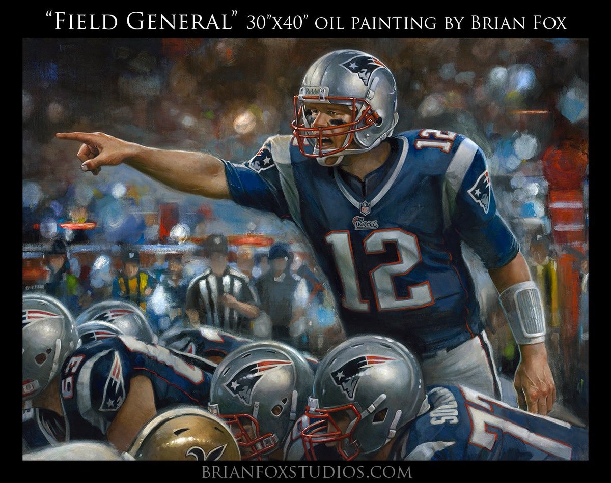 1200x950 Brian Fox On Twitter New Tom Brady 30x40 Oil Painting - Brady Painting
