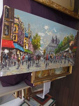 270x360 An Oil Painting, T Goodson, Autumnal River Landscape, Signed, - Brasso Painting