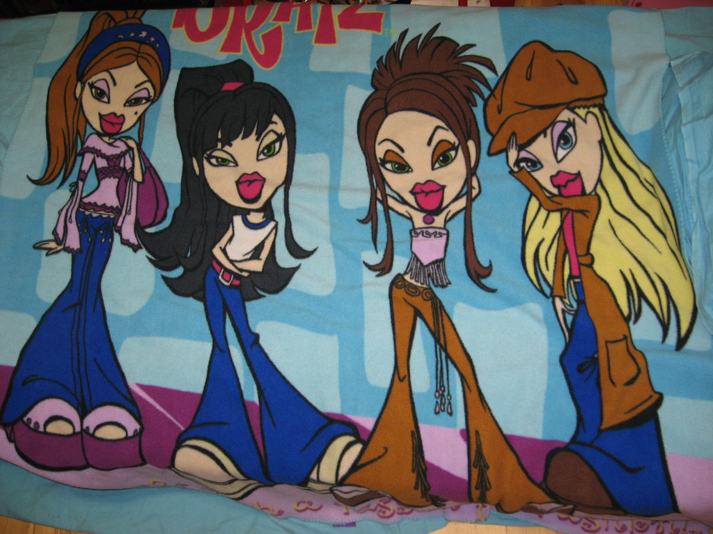 1024x768 Vintage Bratz Blanket By Mylarballoonbratz - Bratz Painting