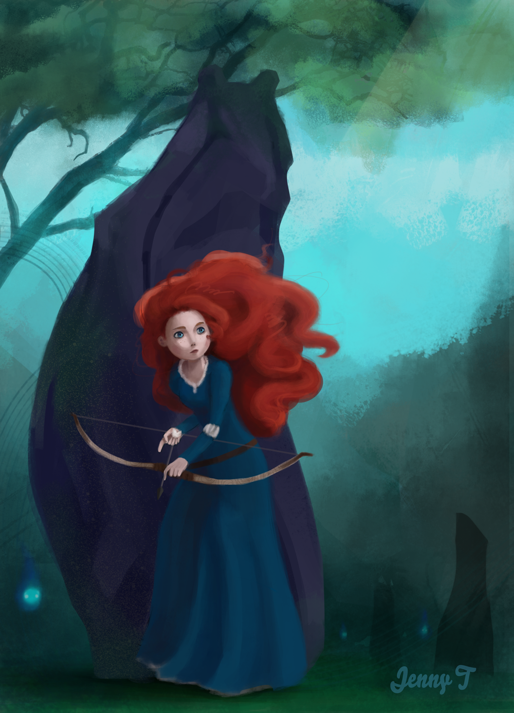 1056x1465 Brave Digital Fanart Painting Jenny's Portfolio - Brave Painting