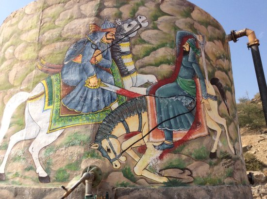 550x411 One More Painting Depicting The Brave Maharana Pratap - Brave Painting