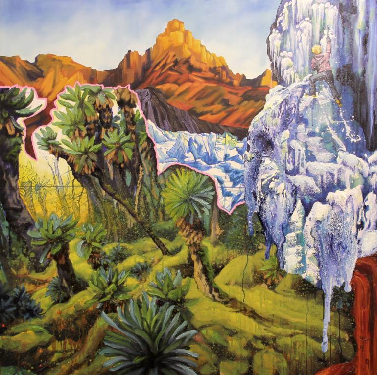 770x767 Saatchi Art Fortune Favours The Brave Painting By Martin Clarkson - Brave Painting