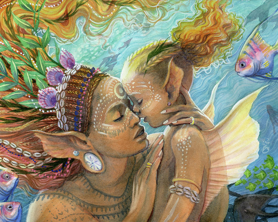 900x720 Be Brave Painting By Sara Burrier - Brave Painting