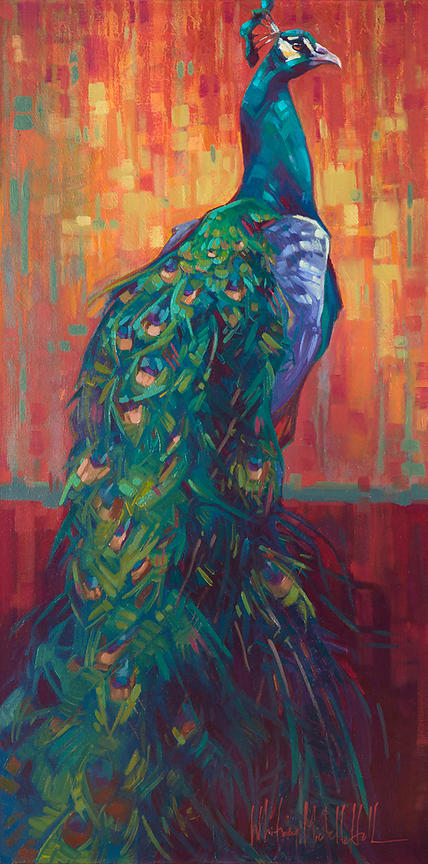 428x864 Whitney Michelle Hall Fine Art Bravura Original Oil Painting - Bravura Painting