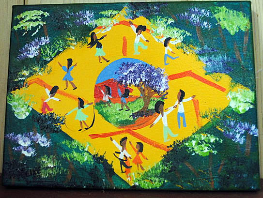 543x409 Brazilian Goodies Bewitching Kitchen - Brazil Flag Painting