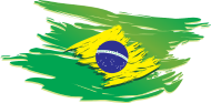 190x93 Painted Flag Of Brazil By Sergej Bodak Spreadshirt - Brazil Flag Painting