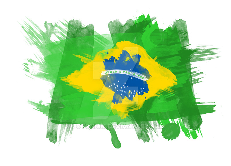 800x576 Brazil Flag Painted By Fotonium - Brazil Flag Painting