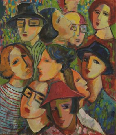 400x465 Original Brazilian Painting Signed Fine Art - Brazilian Painting