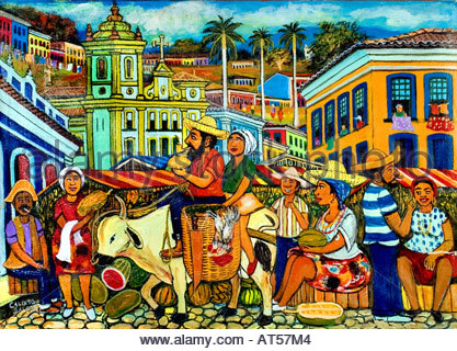 417x320 Salvador Bahia Brasil Brazilian Painting Brazil Stock Photo - Brazilian Painting