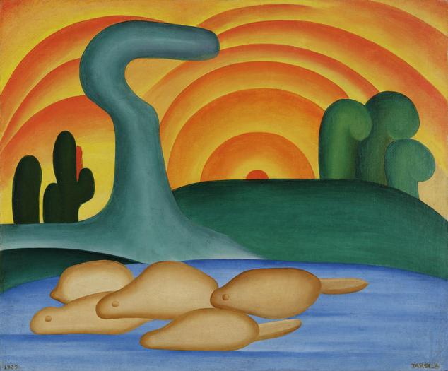 634x525 Brazilian Artist Tarsila Do Amaral Comes To New York And Chicago - Brazilian Painting