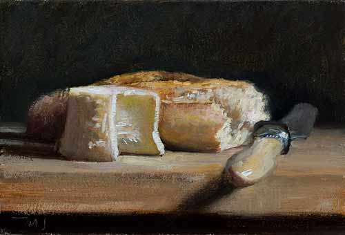 500x340 Daily Paintings Bread And Cheese Postcard From Provence - Bread Painting