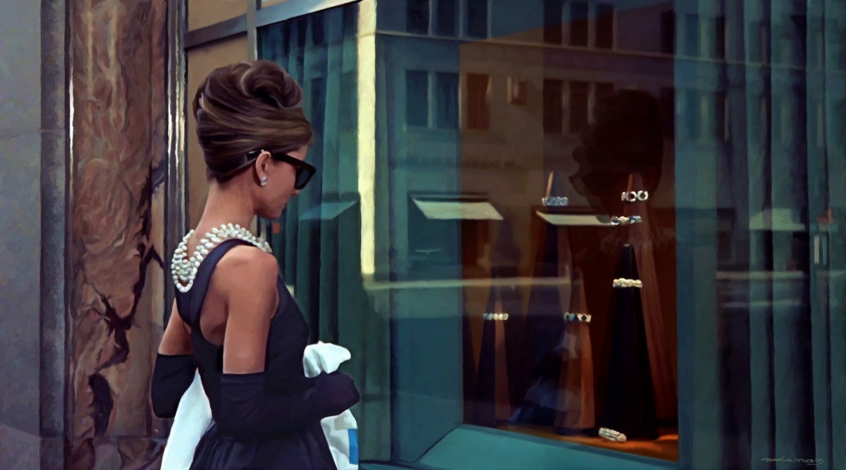 1200x667 Breakfast - Breakfast At Tiffanys Painting