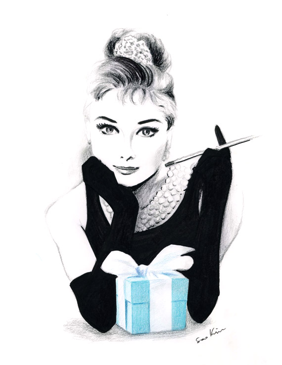 570x738 Soo Kim - Breakfast At Tiffanys Painting