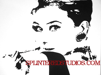 350x263 Audrey Hepburn Painting - Breakfast At Tiffanys Painting