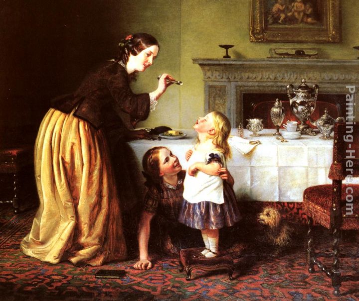 720x605 Charles West Cope Breakfast Time - Breakfast Painting