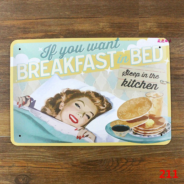 640x640 If You Want Breakfast In Bed Sleep In The Kitchen Painting Wall - Breakfast Painting