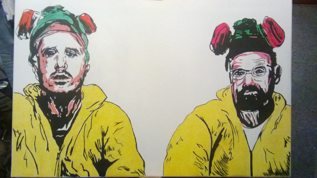 1024x575 Breaking Bad Painting By Colindavis - Breaking Bad Painting