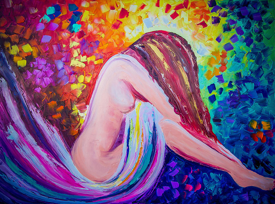 900x666 Colors Of Hope Painting By Jessilyn Park - Breast Cancer Painting