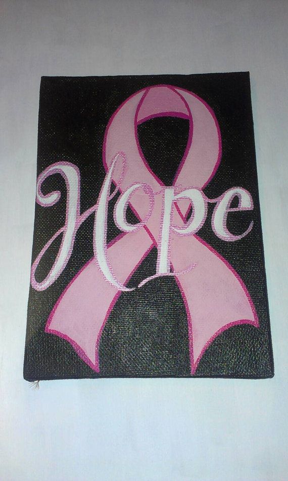 570x952 Check Out This Item In My Etsy Shop - Breast Cancer Ribbon Painting