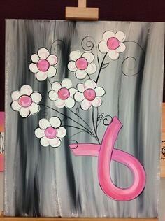 236x316 Pink Ribbon Mom, My Hero Pink Ribbons - Breast Cancer Ribbon Painting