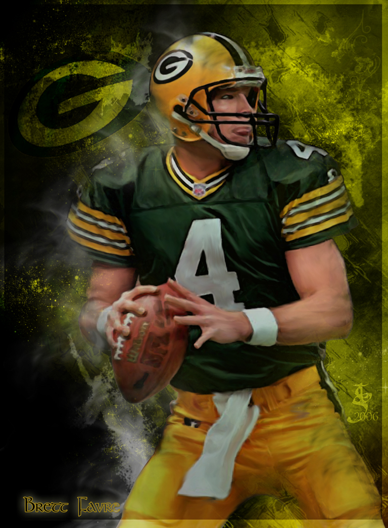 768x1044 Brett Favre By Thatbillguy - Brett Favre Painting