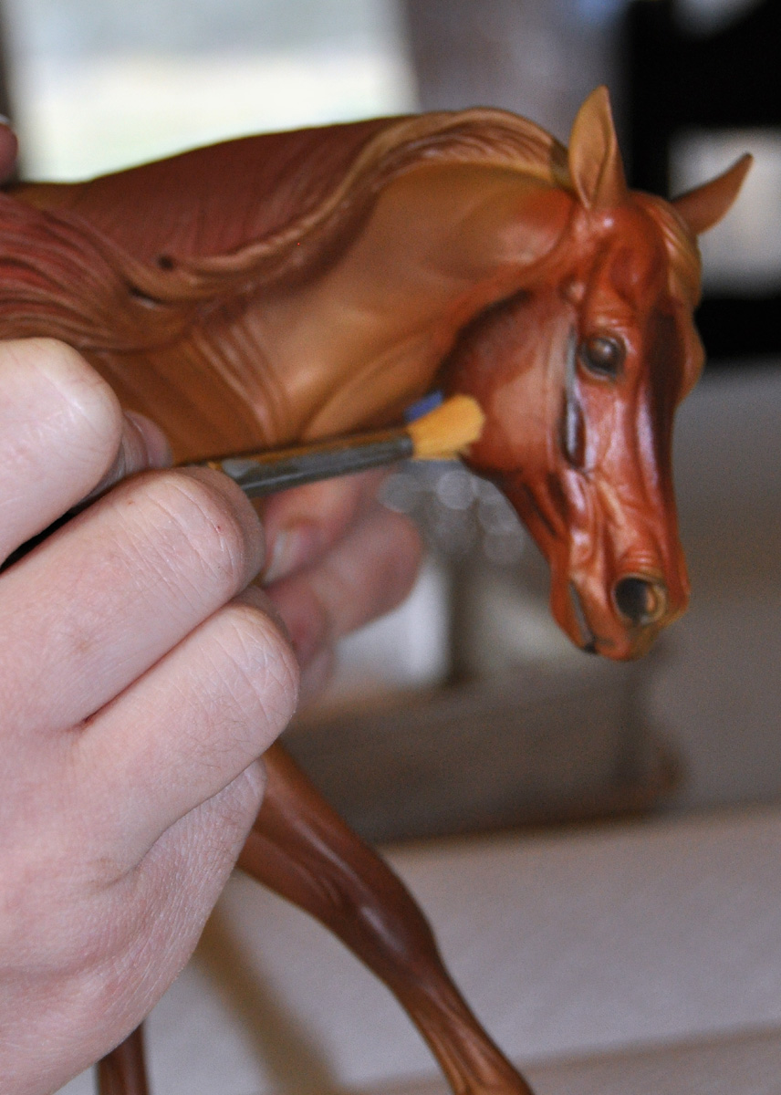 856x1200 Braymere Custom Saddlery Oil Painting 101 - Breyer Horse Painting