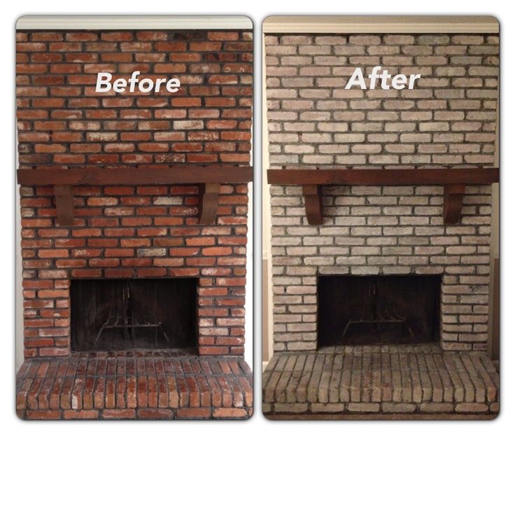 736x736 White Wash Brick Fireplace! Httpsouthe Rn - Brick Painting