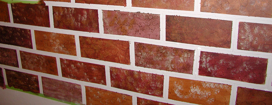 900x350 Brick Painting Patch Plus Paint - Brick Painting
