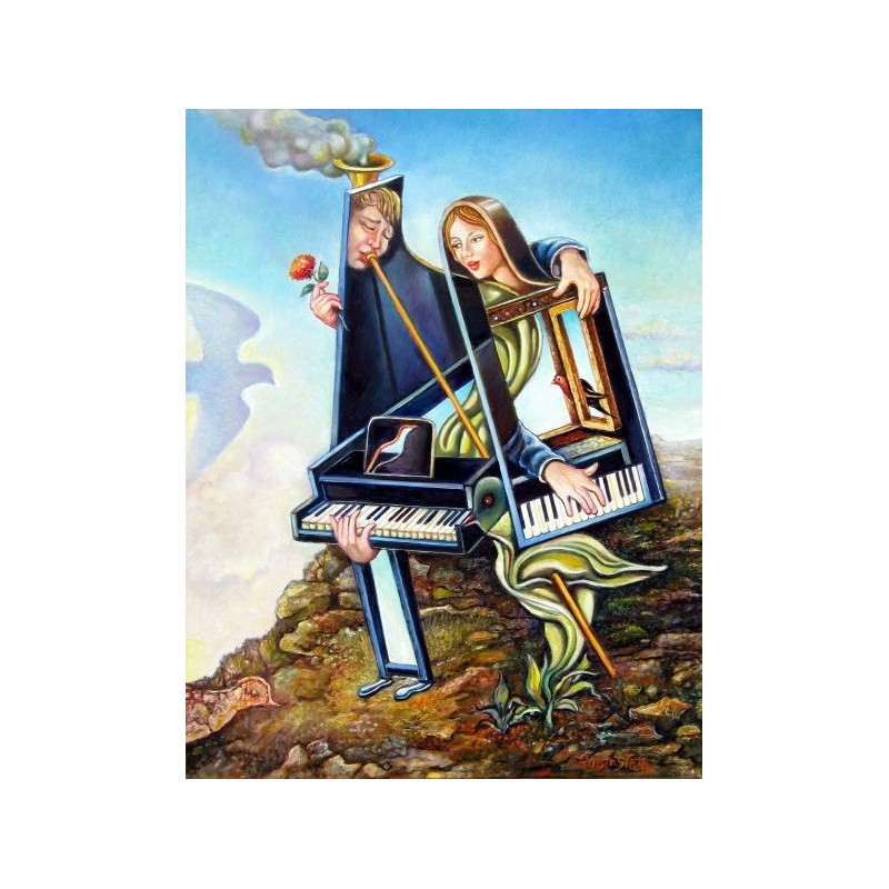 800x800 Israel Rubinstein - Bride And Groom Painting
