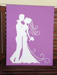 236x307 Bride Groom Painting Hand Painted Canvas Wedding Gift - Bride And Groom Painting