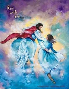 236x305 Bride Of Christ. Beautiful Prophetic Painting With Jesus Dancing - Bride Of Christ Painting