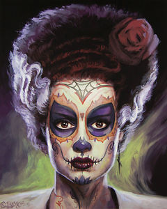 240x300 Bride Of Frankenstein - Bride Of Frankenstein Painting