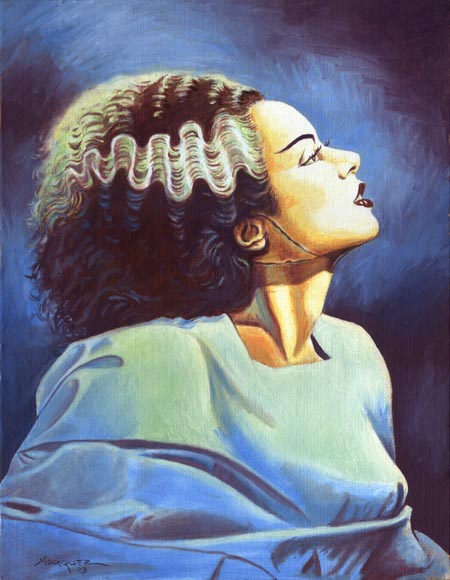 450x580 Bride Of Frankenstein (Character) - Bride Of Frankenstein Painting
