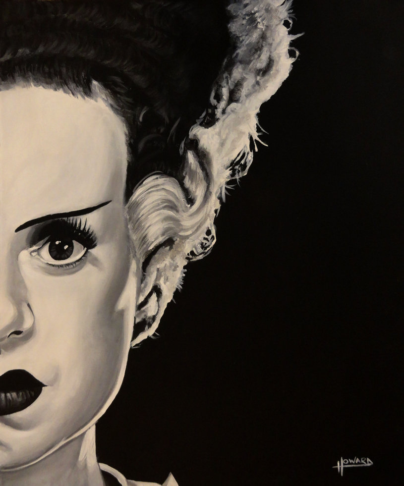 815x981 Bride Of Frankenstein - Bride Of Frankenstein Painting