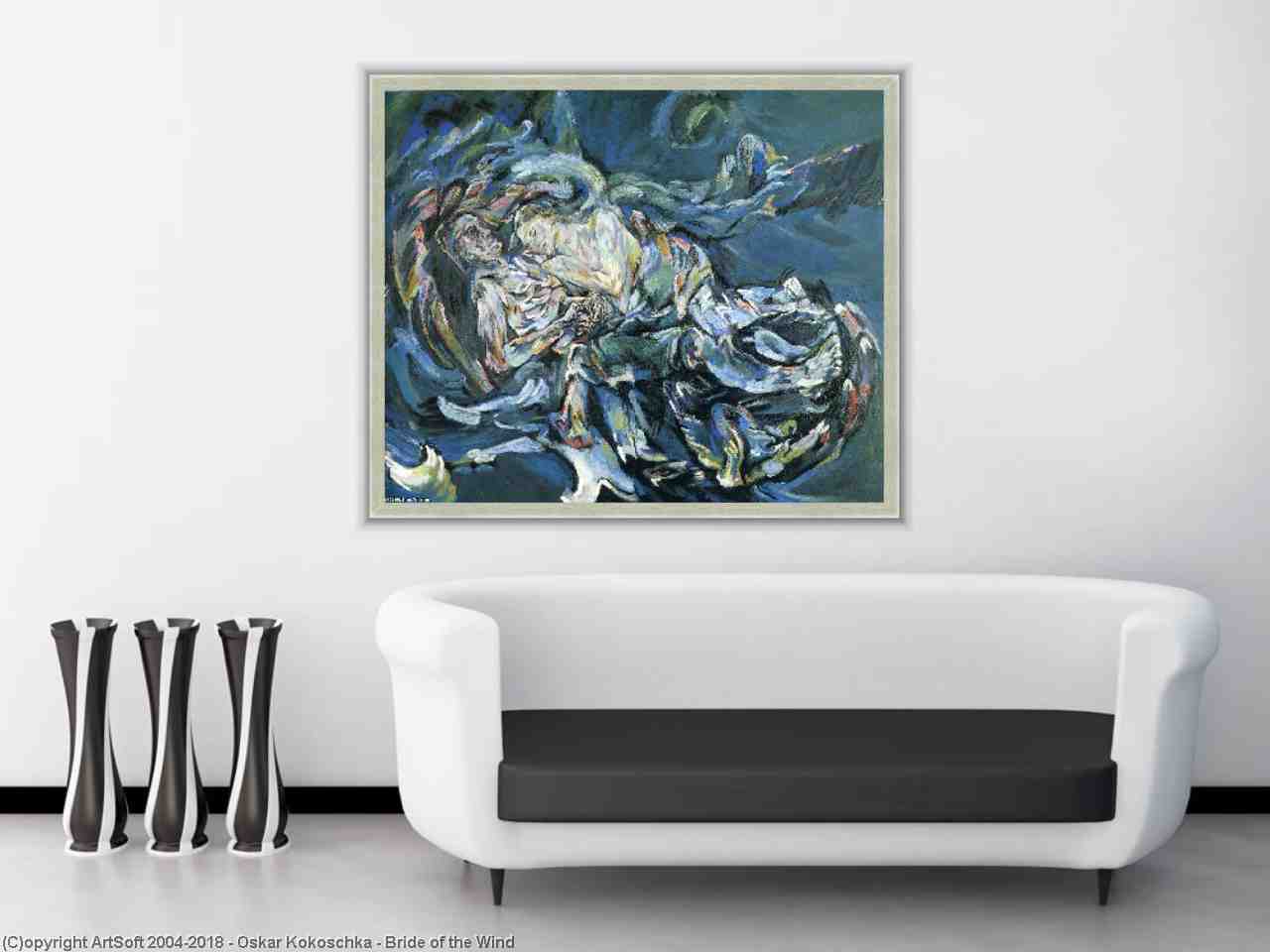 1280x960 Bride Of The Wind By Oskar Kokoschka - Bride Of The Wind Painting