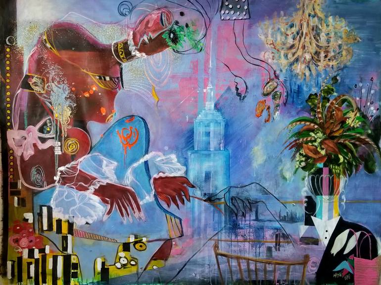 770x577 Saatchi Art The Bride Of The Wind Painting By Agnes Bae - Bride Of The Wind Painting