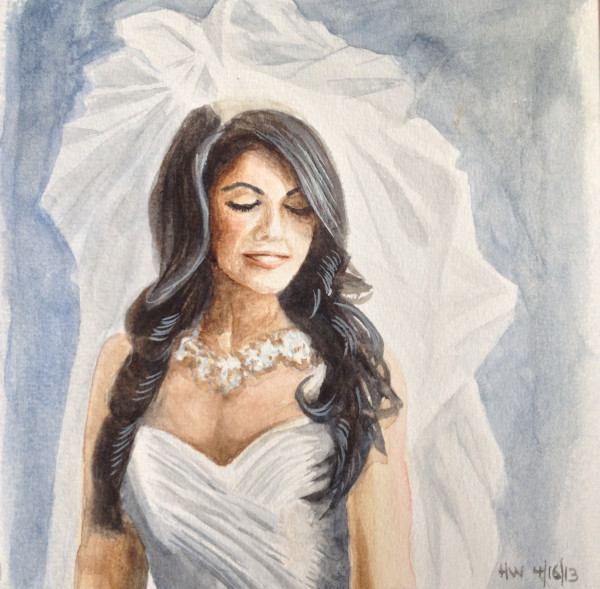 600x589 Live Event Painting And Portraiture - Bride Painting