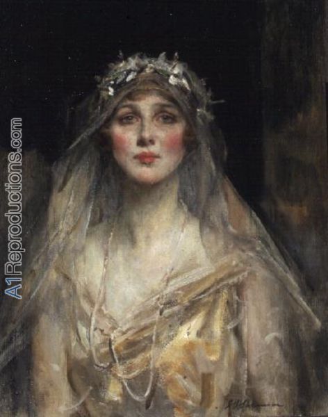 472x600 Portrait Bride Oil Painting Reproductions, Portrait - Bride Painting