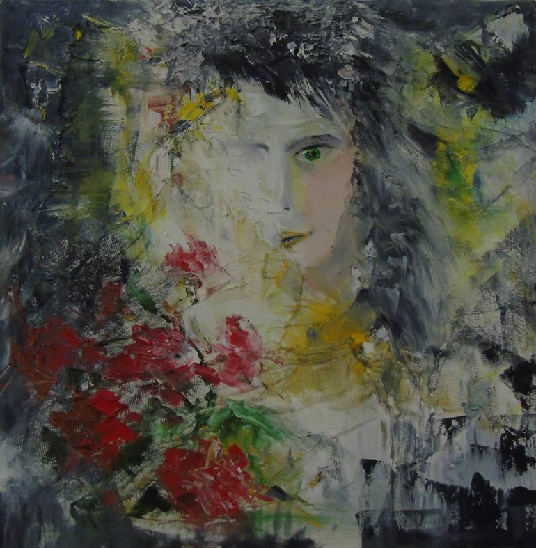 770x787 Saatchi Art Bride Painting By Igoris Stagys - Bride Painting