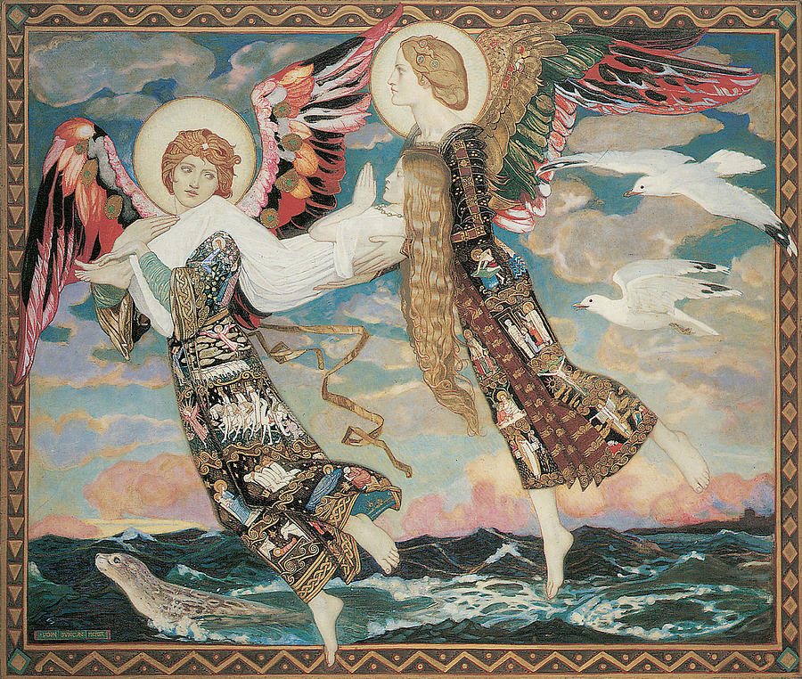 900x762 St. Bride Painting By John Duncan - Bride Painting