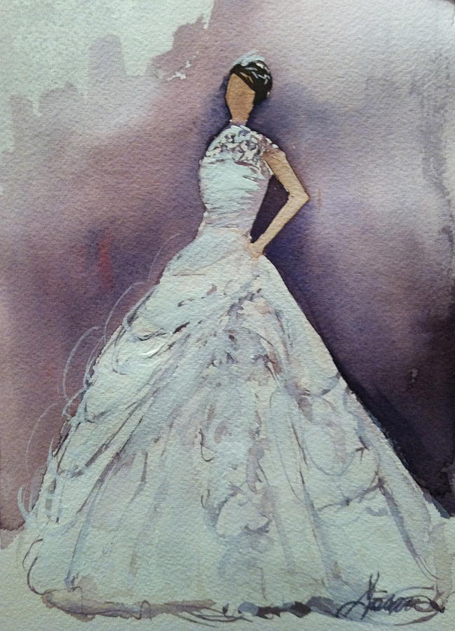 649x900 Bride 3 Painting By Susan Voigt - Bride Painting
